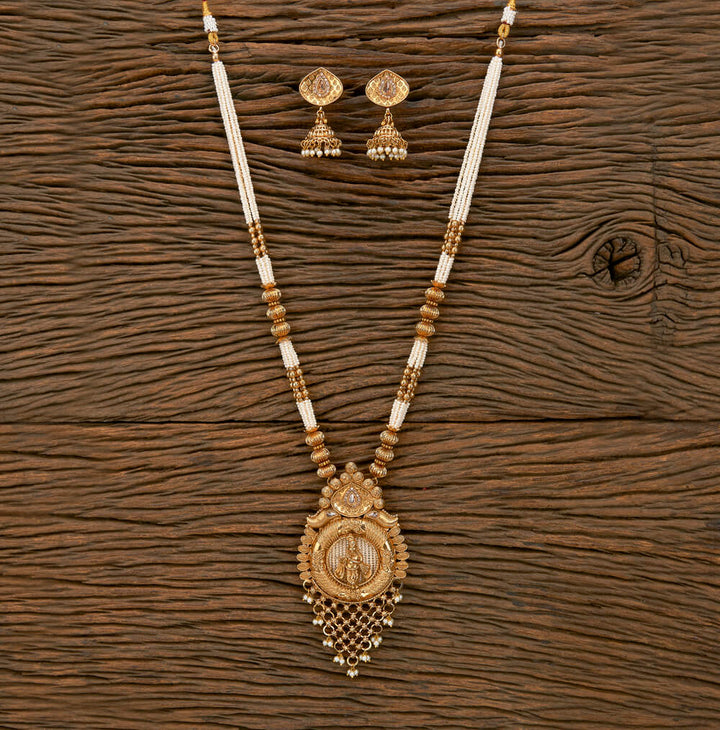 Antique Temple Pendant Set With Gold Plating 219510