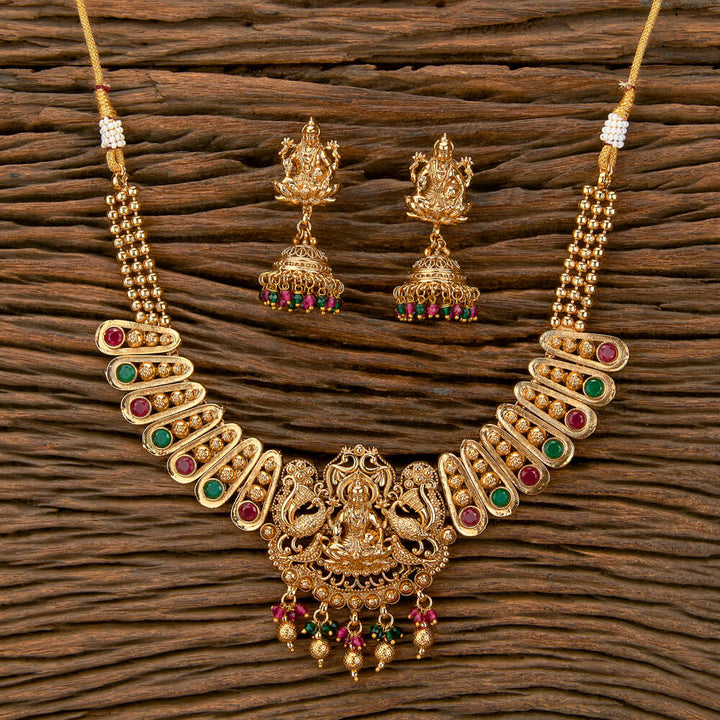 Antique Temple Necklace With Gold Plating 219514