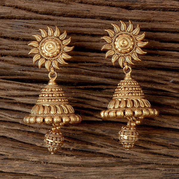 Antique Jhumki With Gold Plating 219740