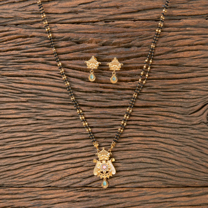 Antique Classic Mangalsutra With Gold Plating 220079