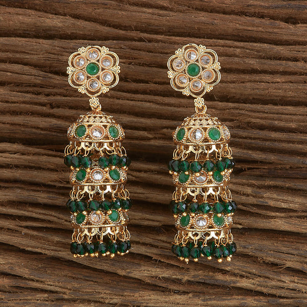 Antique Triple Jhumki With Gold Plating 220096