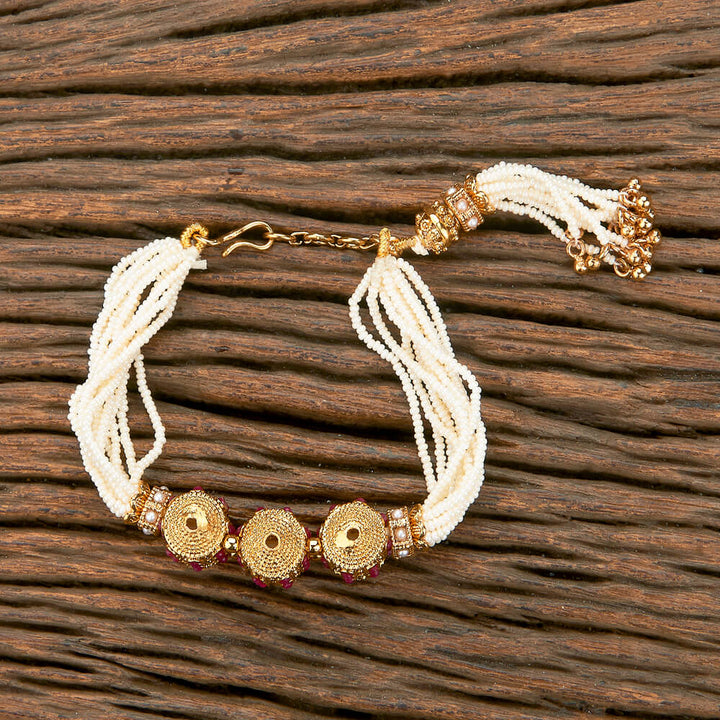 Antique Adjustable Bracelet With Gold Plating 220370