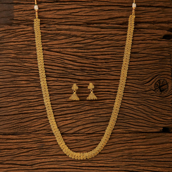 22058 Antique Long Necklace with gold plating