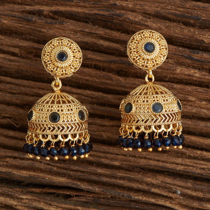 Antique Jhumki With Gold Plating 220830