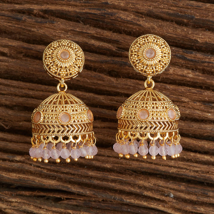 Antique Jhumki With Gold Plating 220830