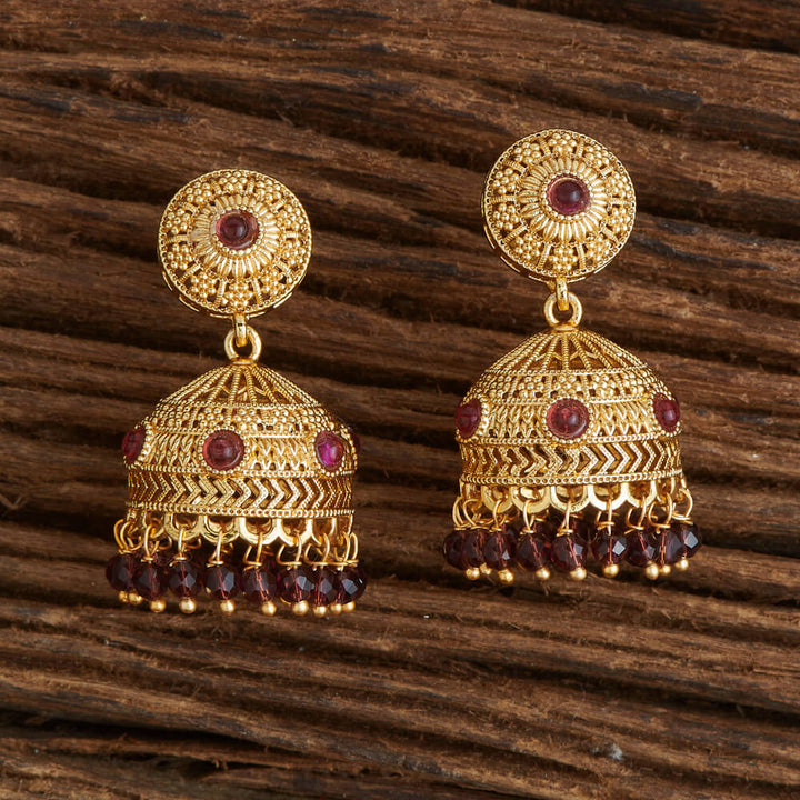 Antique Jhumki With Gold Plating 220830