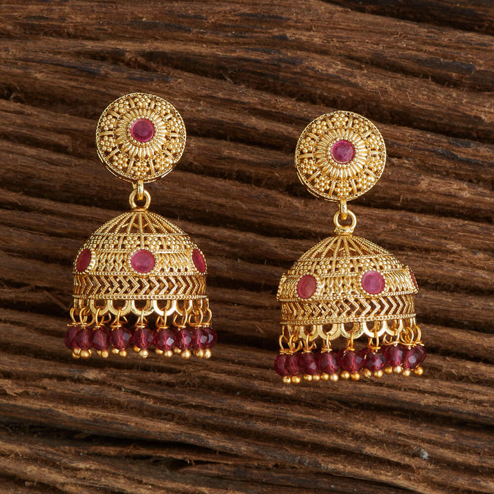 Antique Jhumki With Gold Plating 220830