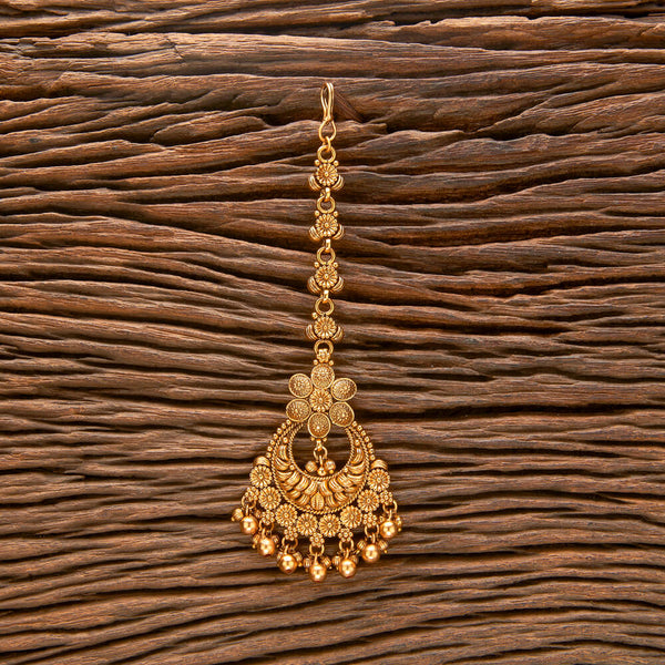 Antique Chand Tikka With Matte Gold Plating 221020