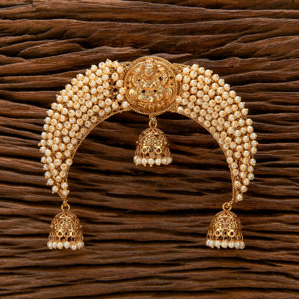 221232 Antique South Indian Hair Brooch With Gold Plating