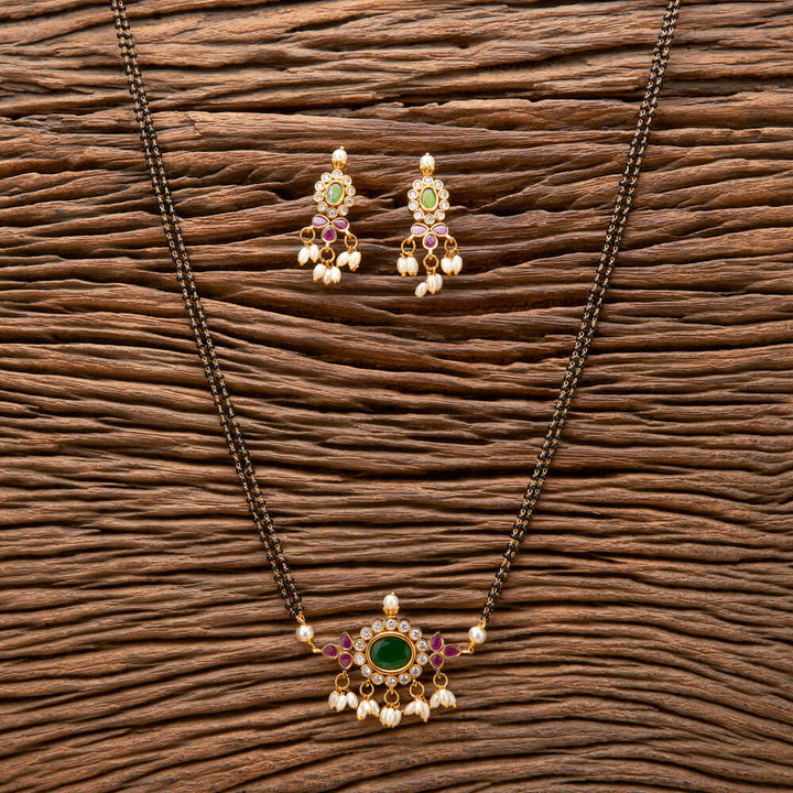 Antique Classic Mangalsutra With Gold Plating 221282