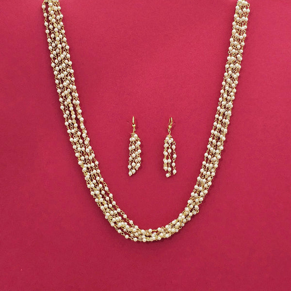 221417 Antique Mala Necklace With Gold Plating