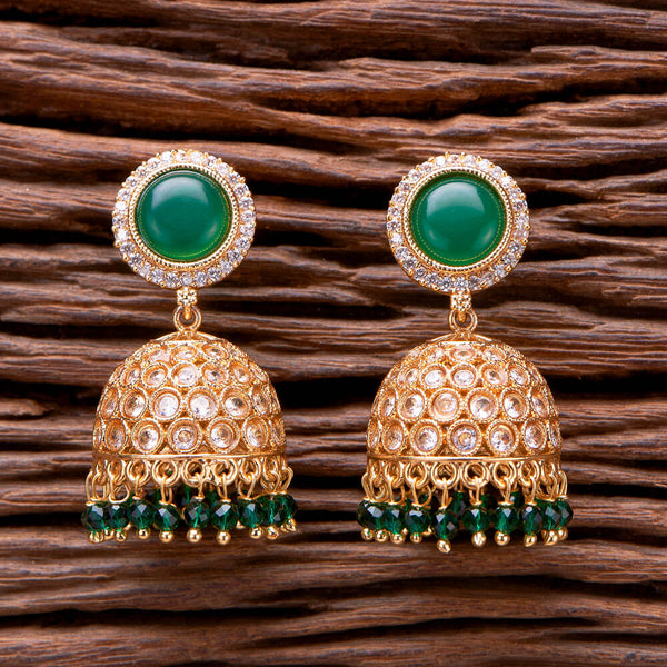 Antique Jhumki With Gold Plating 221443