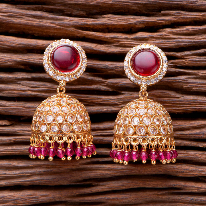 Antique Jhumki With Gold Plating 221443