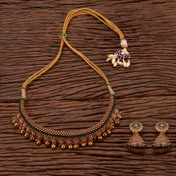 Antique Mala Necklace With Gold Plating 221449