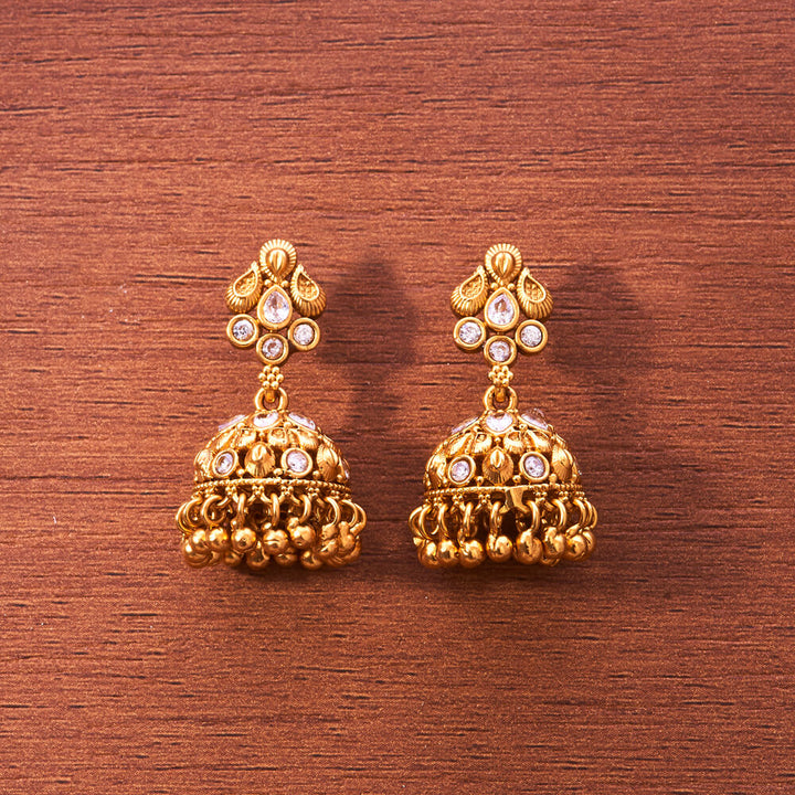 Antique Delicate Earring With Gold Plating 221660