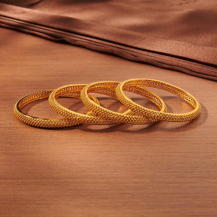 Antique Plain Gold Bangles With Gold Plating 221717