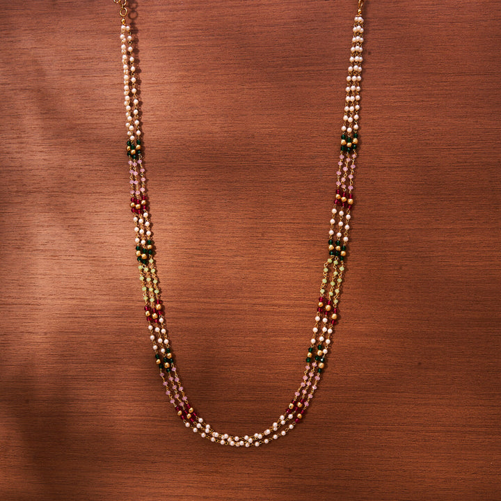 Antique Mala Necklace With Gold Plating 221718