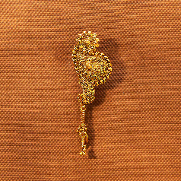 Antique Plain Gold Brooch With Gold Plating 221831