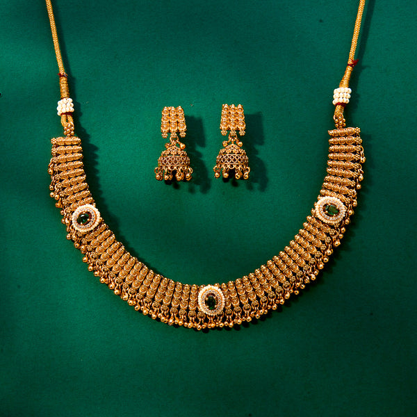 Antique Classic Necklace With Gold Plating 221968