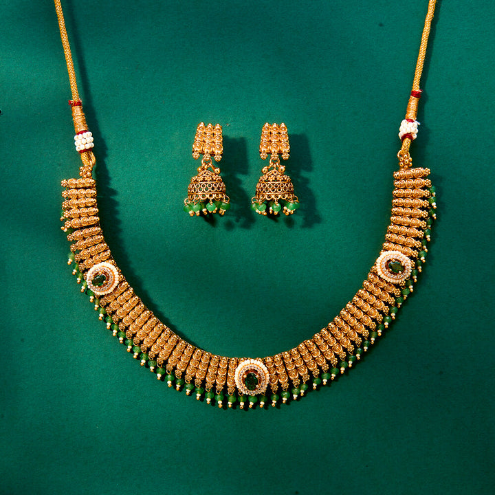 Antique Classic Necklace With Gold Plating 221968