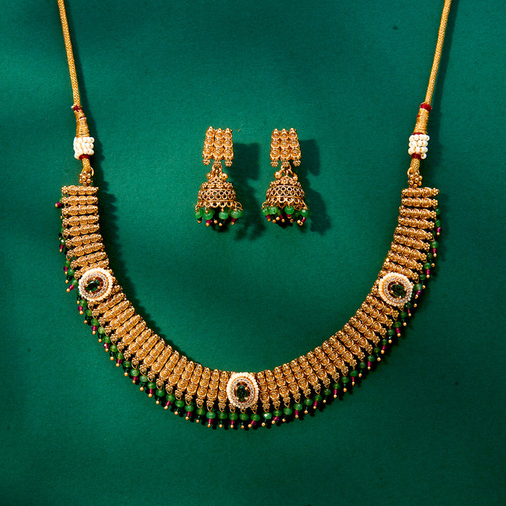 Antique Classic Necklace With Gold Plating 221968