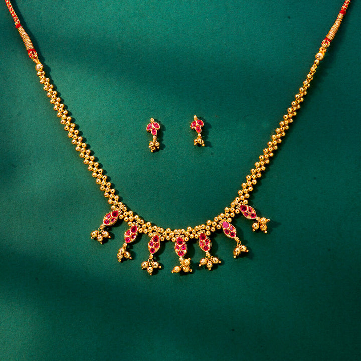 Antique Classic Necklace With Gold Plating 222061