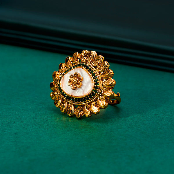 Antique Adjustable Ring With Gold Plating 222078