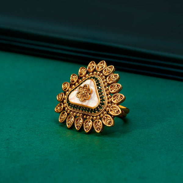 Antique Adjustable Ring With Gold Plating 222079