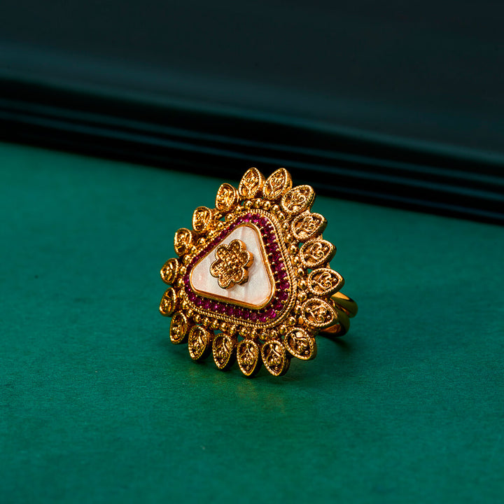 Antique Adjustable Ring With Gold Plating 222079