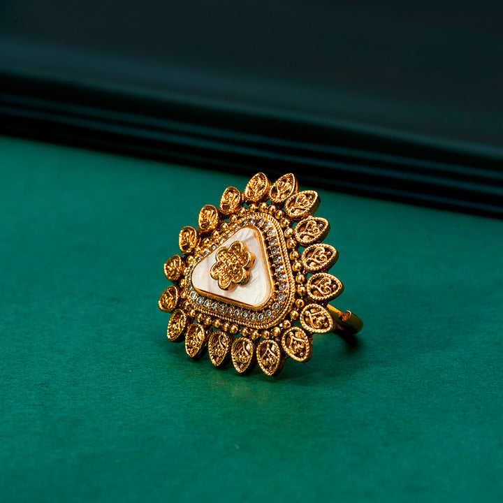 Antique Adjustable Ring With Gold Plating 222079