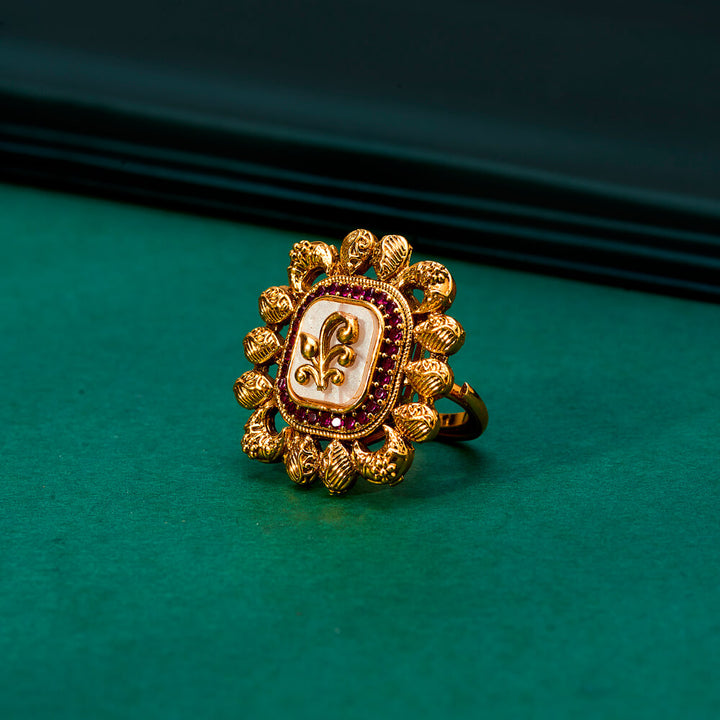 Antique Adjustable Ring With Gold Plating 222082