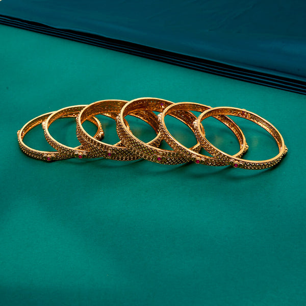 222448 Antique Classic Bangles With Gold Plating