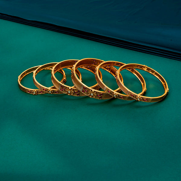 222449 Antique Classic Bangles With Gold Plating