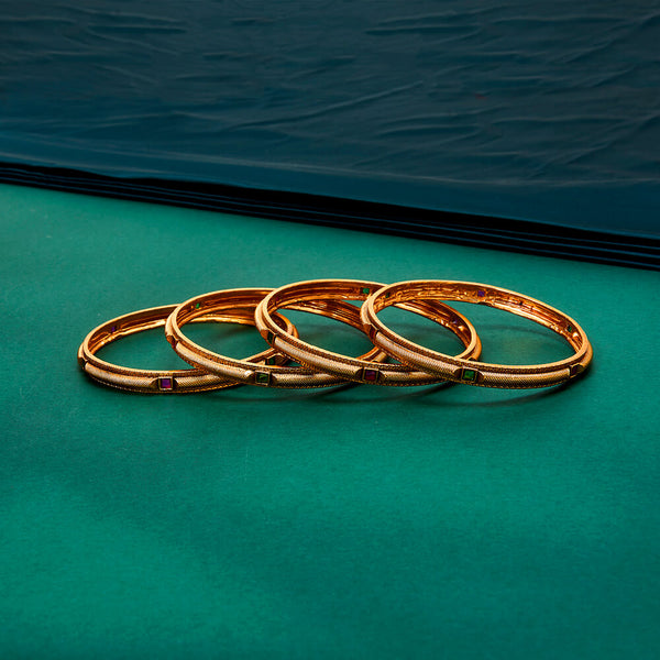 222450 Antique Classic Bangles With Gold Plating