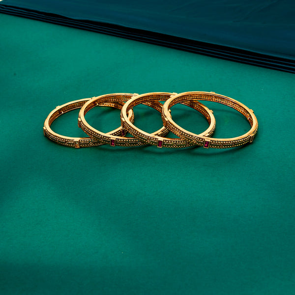 222451 Antique Classic Bangles With Gold Plating