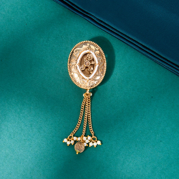 222468 Antique Classic Brooch With Gold Plating