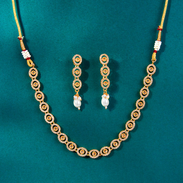 222535 Antique Classic Necklace With Gold Plating