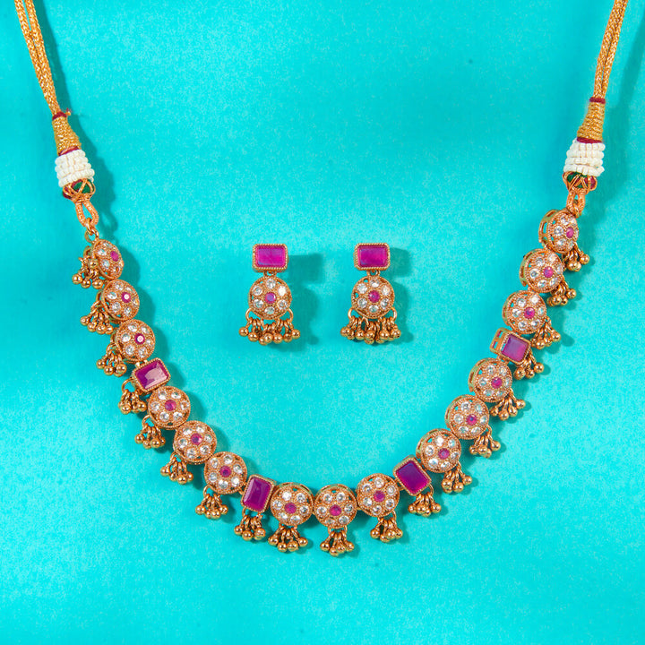 Antique Classic Necklace With Gold Plating 222733