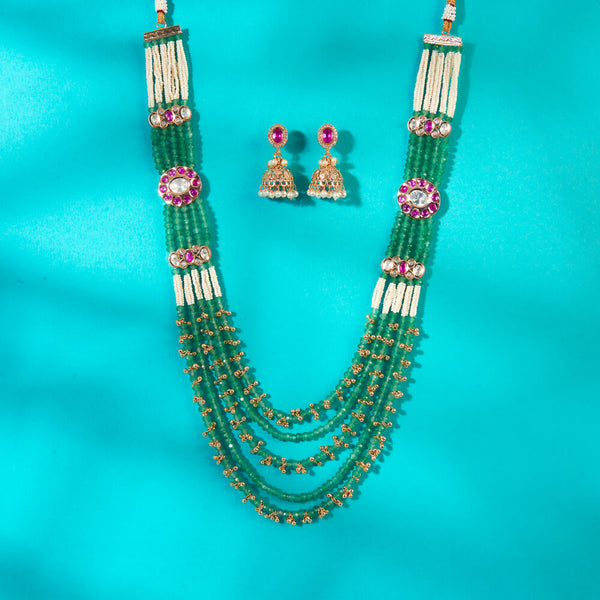 Antiquemoti Mala Necklace With Gold Plating 222750