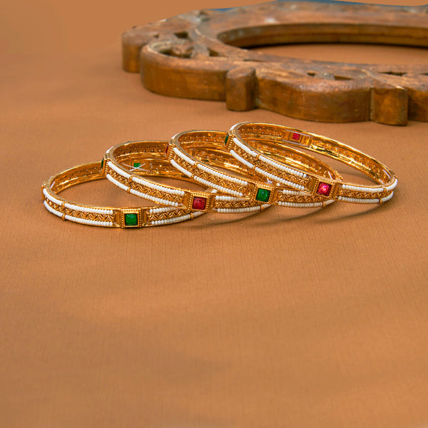 222793 Antique Classic Bangles With Gold Plating