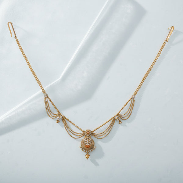 222952 Antique Side Belt With Matte Gold Plating