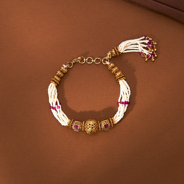 223341 Antique Adjustable Bracelet With Gold Plating