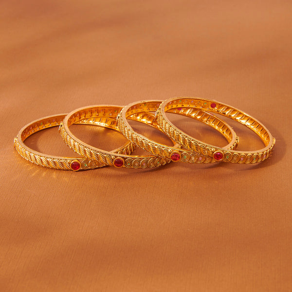 223415 Antique Classic Bangles With Gold Plating