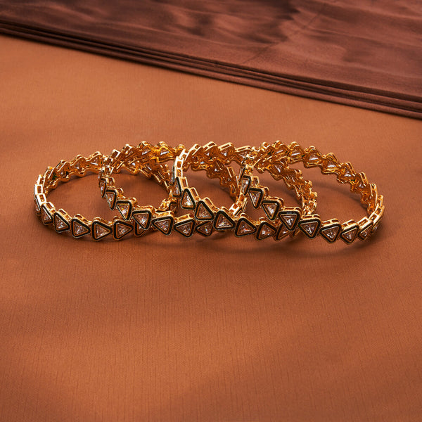 223441 Antique Meenakari Bangles With Gold Plating