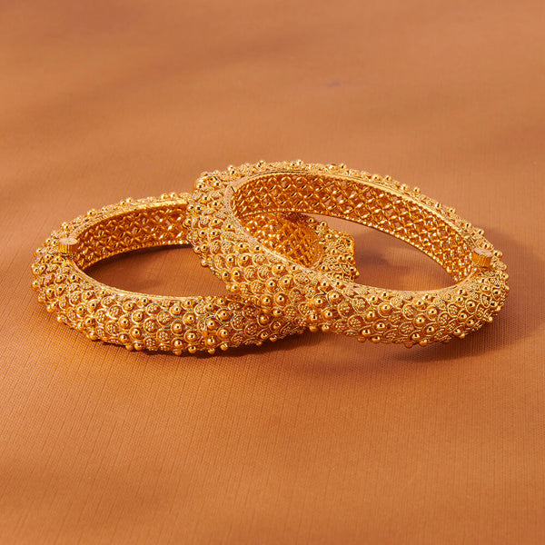 223443 Antique Openable Bangles With Gold Plating