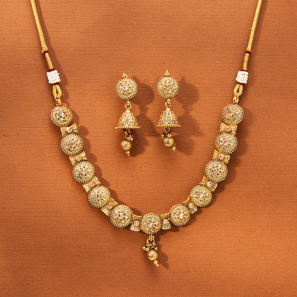 223505 Antique Classic Necklace With Gold Plating