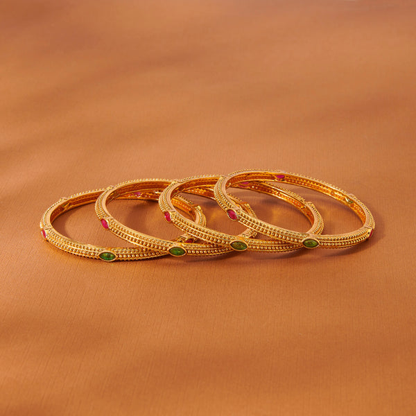 223528 Antique Classic Bangles With Gold Plating