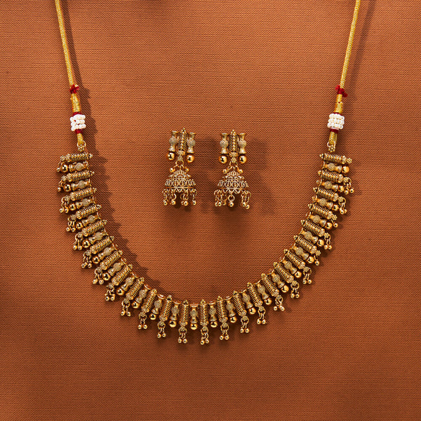 223637 Antique Classic Necklace With Gold Plating