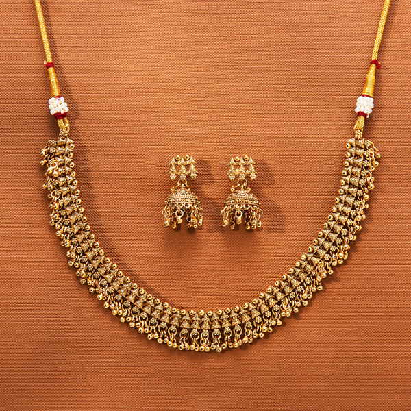 223643 Antique Classic Necklace With Gold Plating