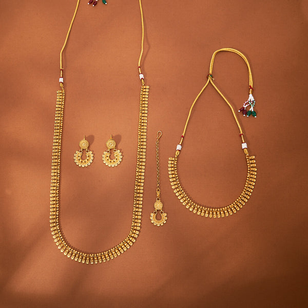 223943 Antique Combo Necklace Set With Gold Plating